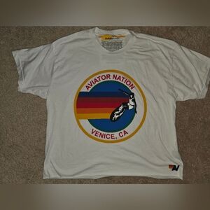AVIATOR NATION California Venice Beach Tee Shirt Size Large Nwot